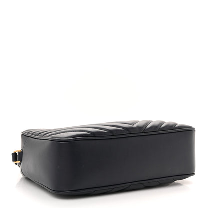 Calfskin Matelasse Monogram Lou Camera Bag Deep Marine