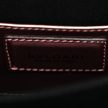Metallic Calfskin Serpenti Forever Top Handle Rose Quartz