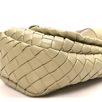 Nappa Intrecciato Mini Vertical Cobble Shoulder Bag Travertine