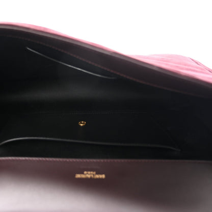 Suede Chevron Quilted Medium LouLou Smoky Burgundy