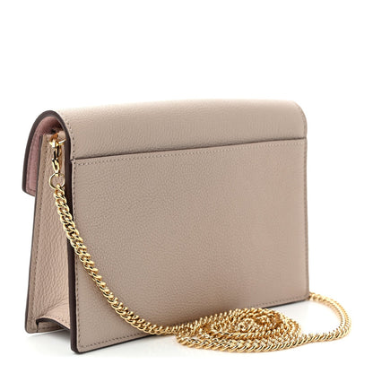 Soft Calfskin My Lockme Chain Pochette Greige