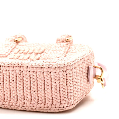 Crochet Calfskin S Narrow Arcadie Alabaster Pink