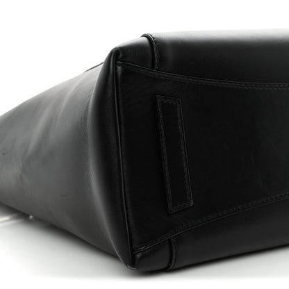 Box Calfskin Small Antigona Sport Top Handle Bag  Black