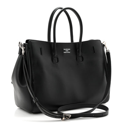 Smooth Calfskin Small Bel Air Carry All Bag Black