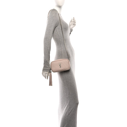 Grain De Poudre Matelasse Monogram Mini Lou Camera Bag Marble Pink