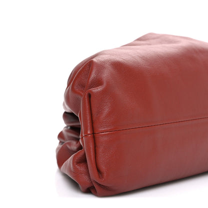 Smooth Butter Calf The Pouch Oversized Clutch Rust