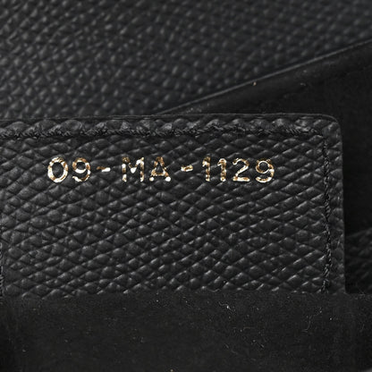 Grained Calfskin Saddle Bag Black