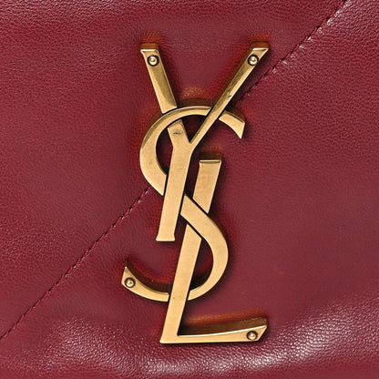 Lambskin Matelasse Monogram Large Jamie 4.3 New Dark Bordeaux