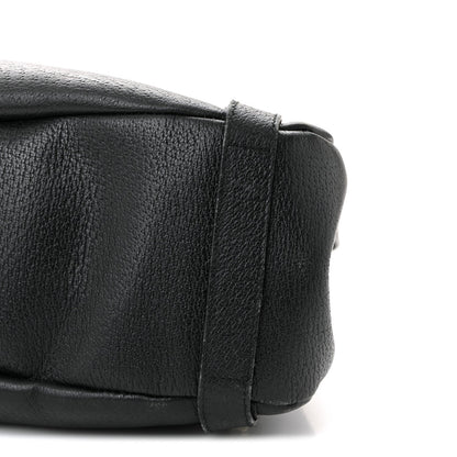 Calfskin Medium Abbey Shoulder Bag Black