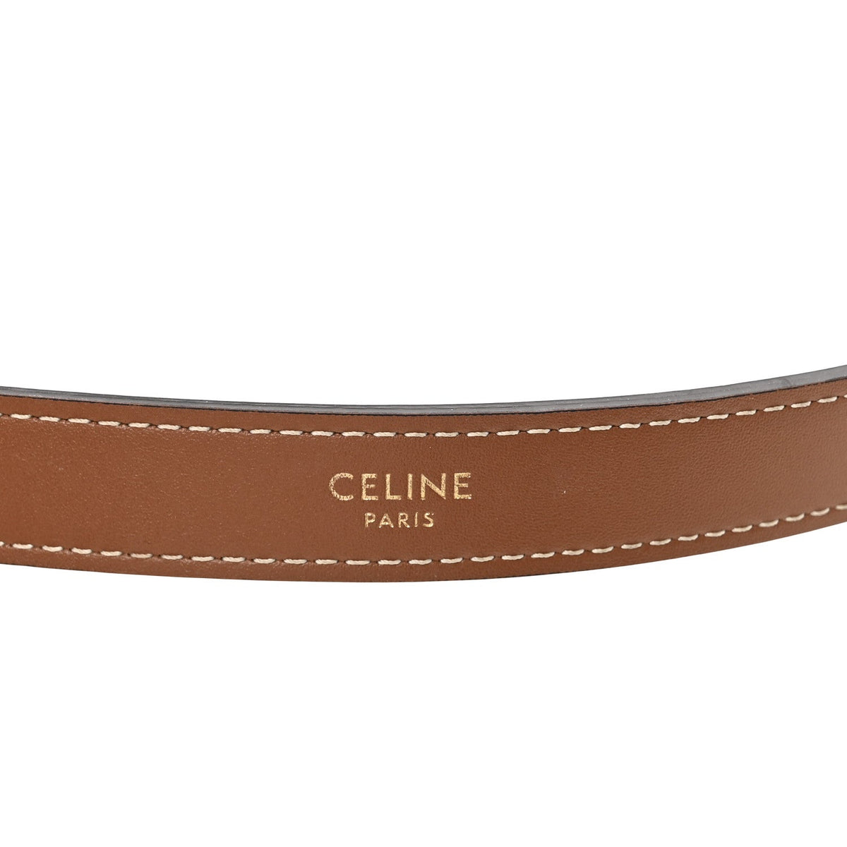Triomphe Canvas Calfskin Ava Shoulder Bag Tan