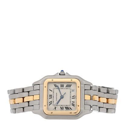 Stainless Steel 18K Yellow Gold 27mm Panthere Quartz Watch