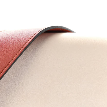 Shiny Smooth Calfskin Medium Frame Shoulder Bag Maple White