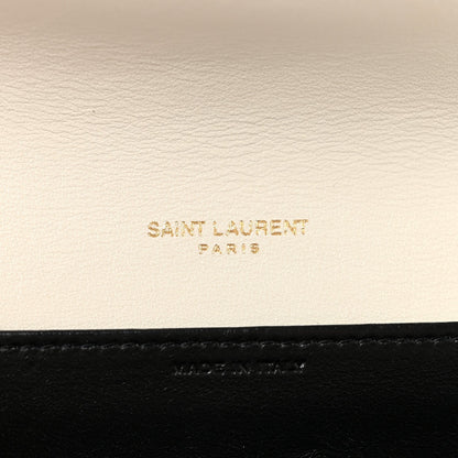 Calfskin Crocodile Embossed Monogram Uptown Chain Wallet Crema Soft