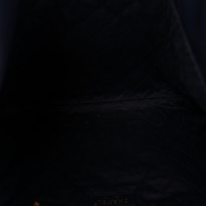 Shiny Calfskin Quilted Chanel 22 Navy Blue
