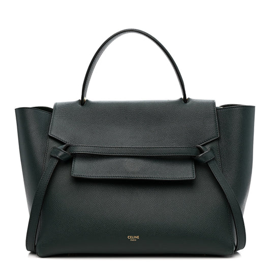 Grained Calfskin Mini Belt Bag Amazone