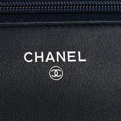 Caviar Timeless CC Wallet on Chain WOC Navy Blue