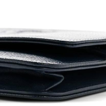 Caviar Timeless CC Wallet on Chain WOC Navy Blue