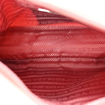 Tessuto Nylon Saffiano Mini Re-Edition 2000 Bag Rosa
