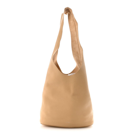 Grained Calfskin Bindle Three Bag Beige