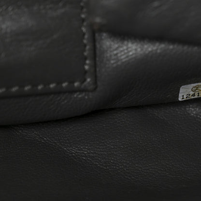 Aged Calfskin Quilted Large Reissue Camera Case Grey