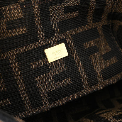Fabric Jacquard FF 1974 Mini Baguette Tobacco Moro Black
