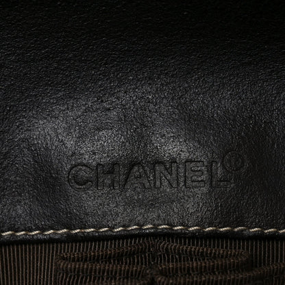 Denim Chocolate Bar Quilted East West Flap