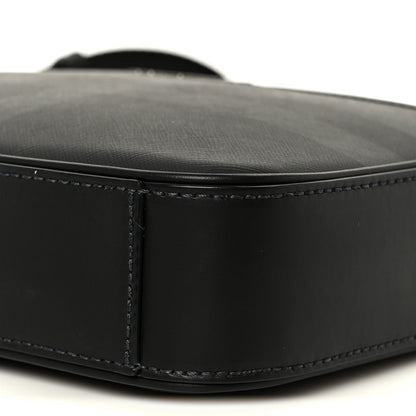 Coated Canvas Calfskin Check Muswell Bag Charcoal