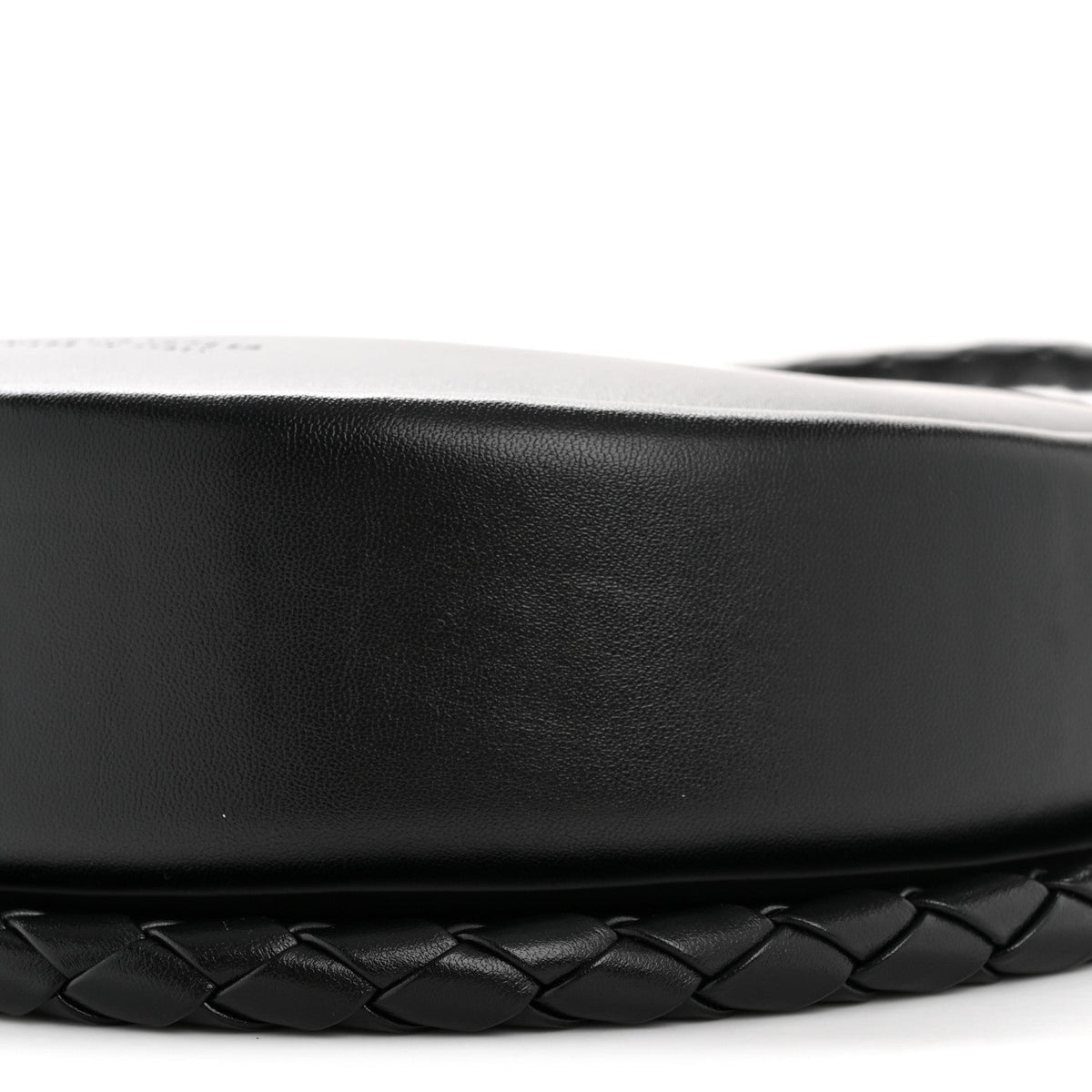 Smooth Calfskin Hula Hoop Shoulder Bag Black