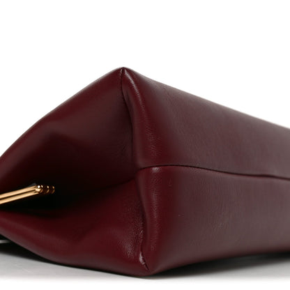 Lambskin Large Clutch Burgundy
