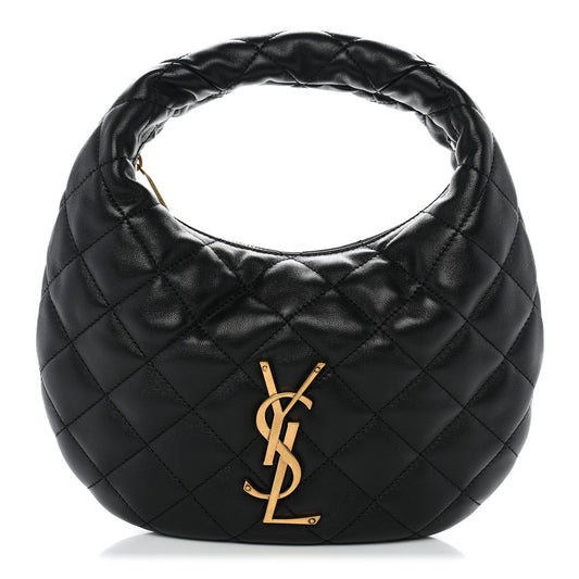 Lambskin Quilted Icarino Bag Black