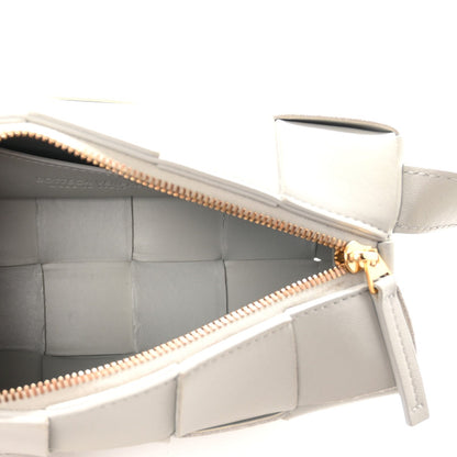 Lambskin Maxi Intrecciato Small Brick Cassette Bag Agate Grey