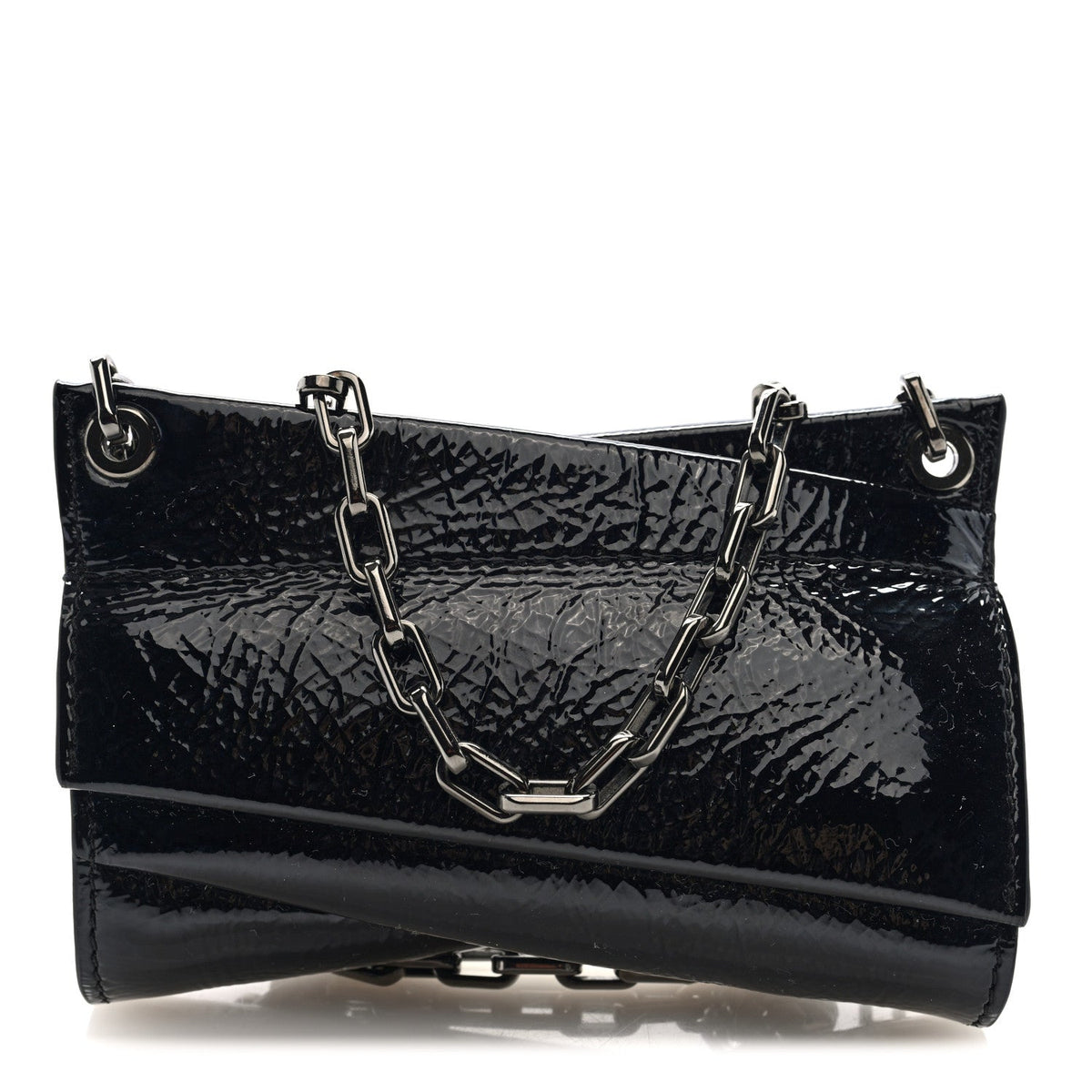 Patent Vog Small Loubitwist Clutch Black