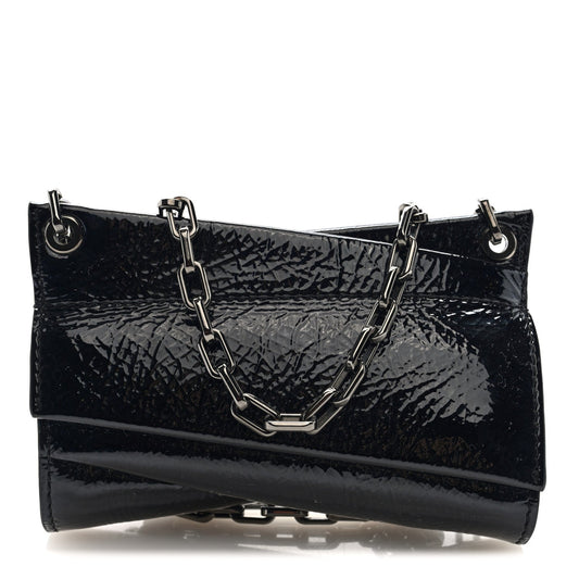 Patent Vog Small Loubitwist Clutch Black