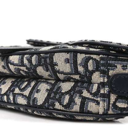 Oblique Mini Saddle Bag Blue