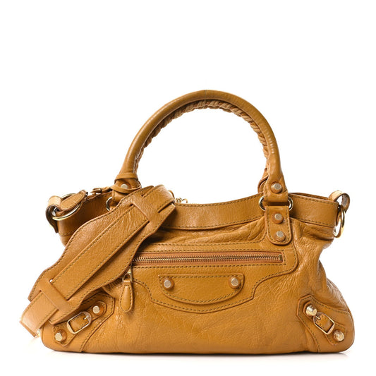 Agneau Giant 12 Gold Hardware First Jaune Moutarde