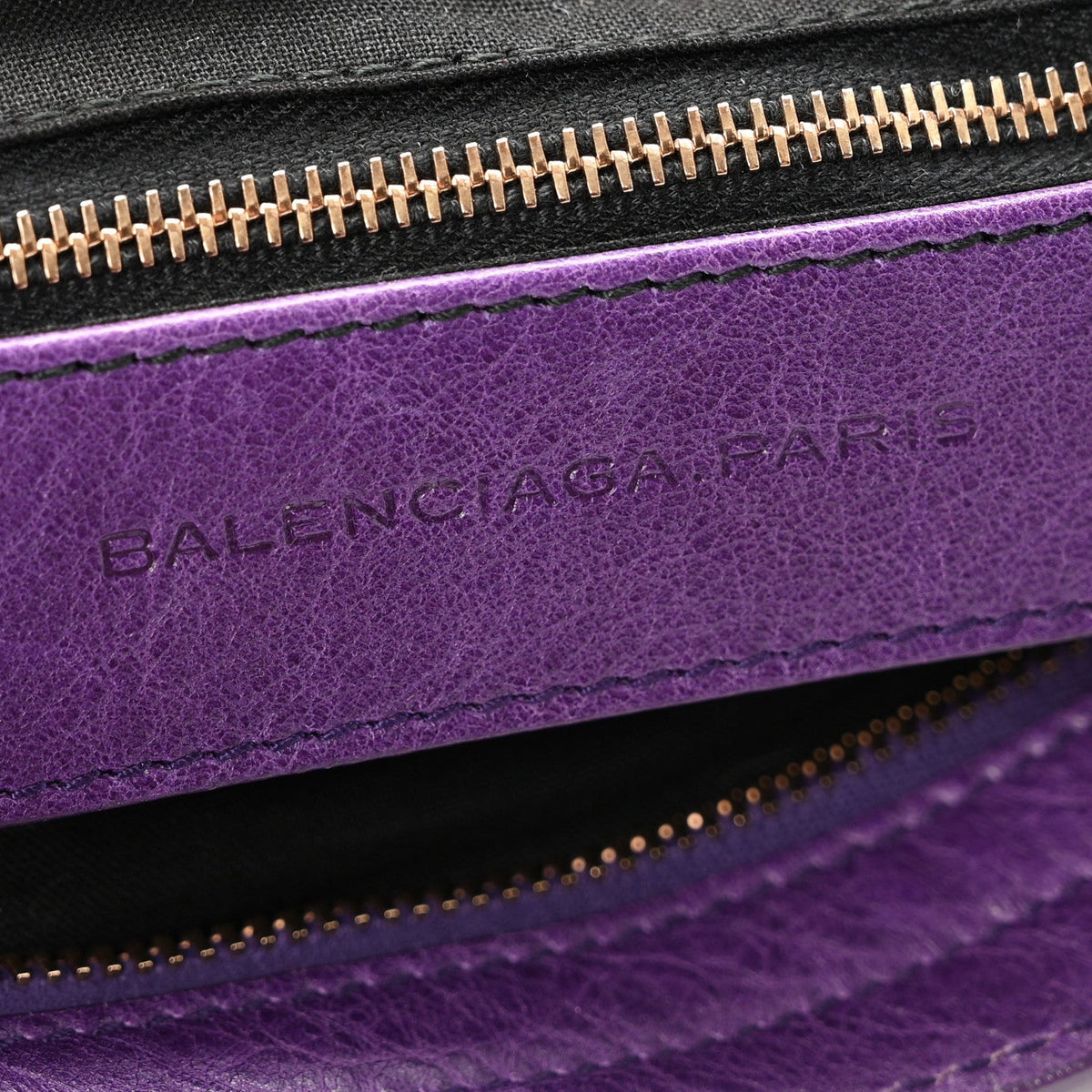 Agneau Giant 12 Rose Gold Hardware City Dark Violet