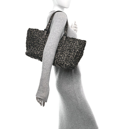 Nappa Nastri Medium Lido Tote Bag Tourmaline