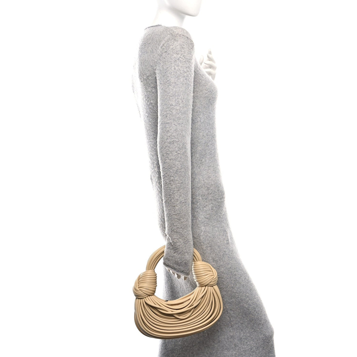 Nappa Mini Tubular Double Knot Porridge