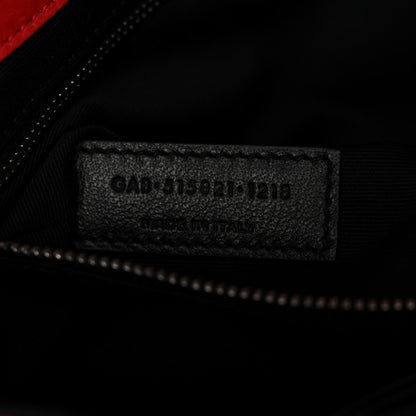 Lambskin Patchwork Monogram Medium Jamie Red