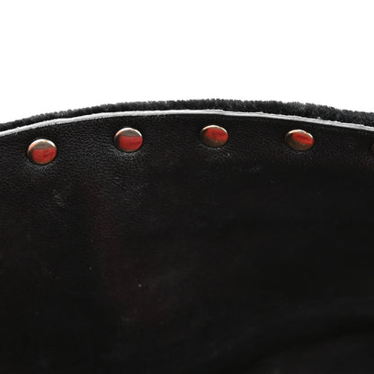 Velvet Small Rockstud Spike Shoulder Bag Black