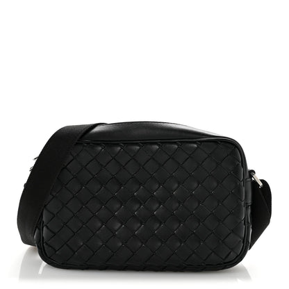 Nappa Intrecciato Small Classic Camera Bag Black