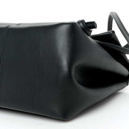 Calfskin Small Falcon Shoulder Bag Black