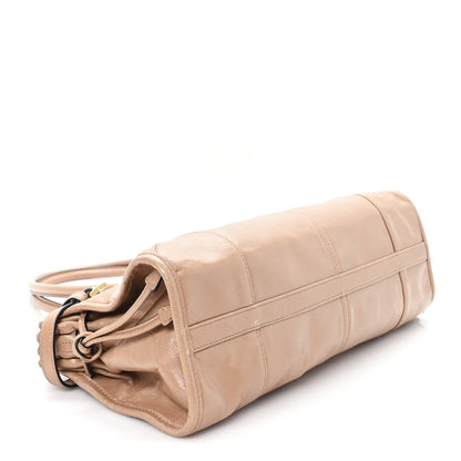 Shiny Nappa Medium Bonnie Shoulder Bag Cameo