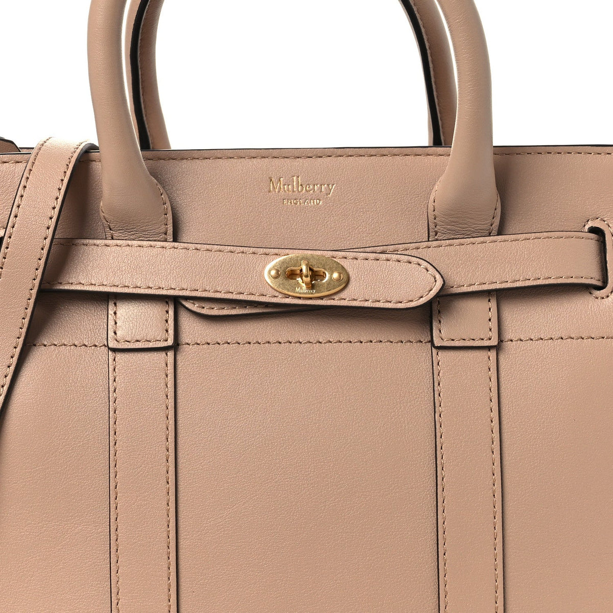 Silky Calfskin Mini Zipped Bayswater Rosewater