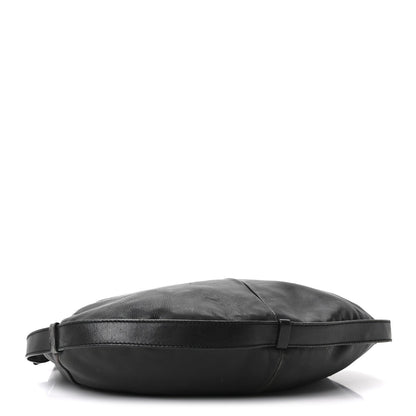 Buffalo Horn Small Mombasa Hobo Black