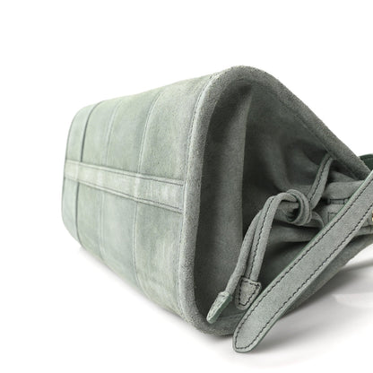 Scamosciato Triangle Small Bonnie Shoulder Bag Salvia