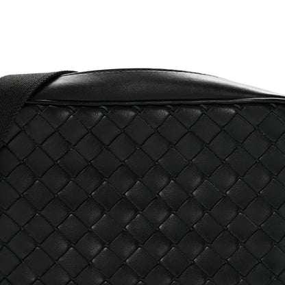 Nappa Intrecciato Small Classic Camera Bag Black