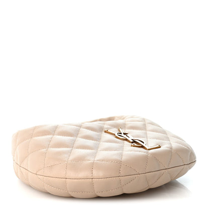 Lambskin Quilted Icarino Bag Dark Beige