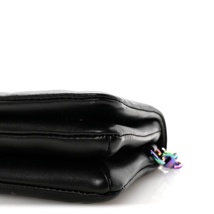 Lambskin Embossed Monogram Scarabeo Pochette Coussin Black