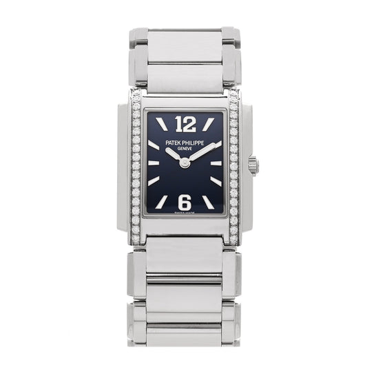 Stainless Steel Diamond 25mm Twenty-4 Quartz Watch Blue 4910/1200A-001